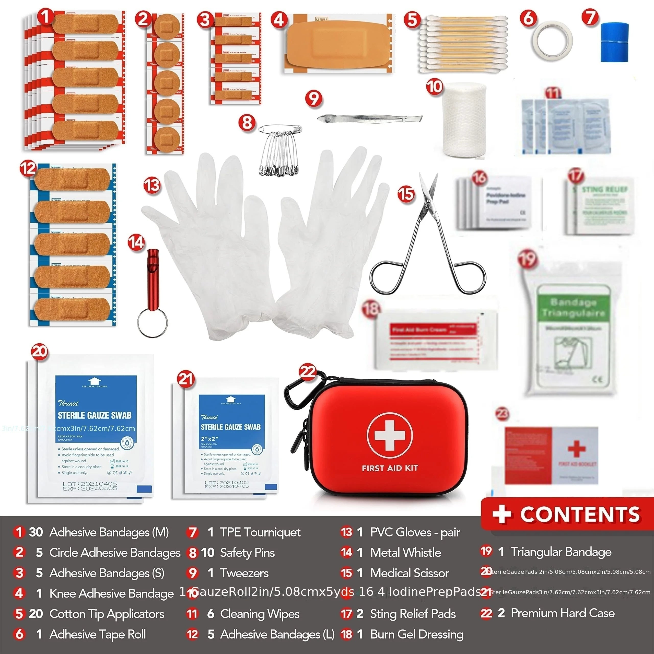 Portable Emergency First Aid Kit – Medical Bag for Home, Travel, Camping & Survival